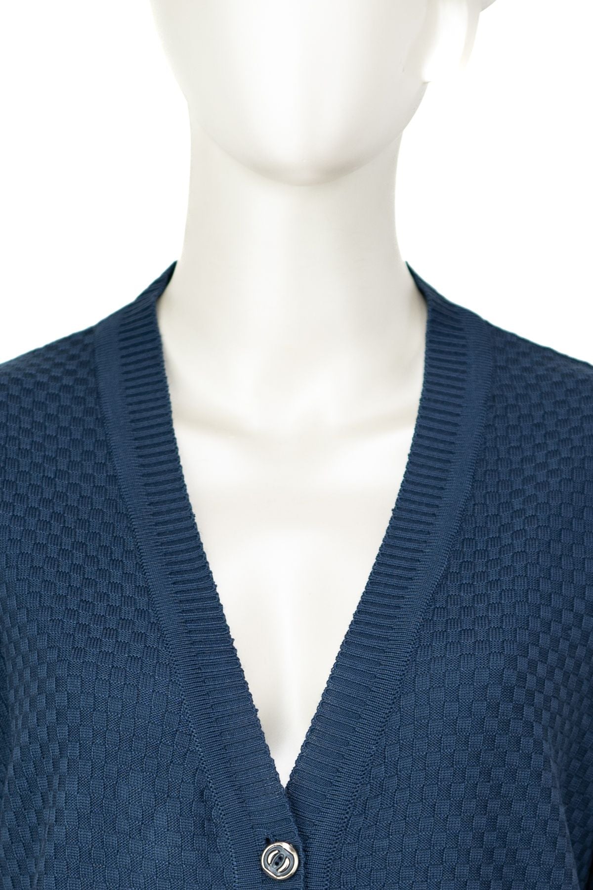 Kadın Mevsimlik Çelik Örme Anne Hırka Çift Cepli Düğmeli Klasik Rahat Kesim Tam Kalıp