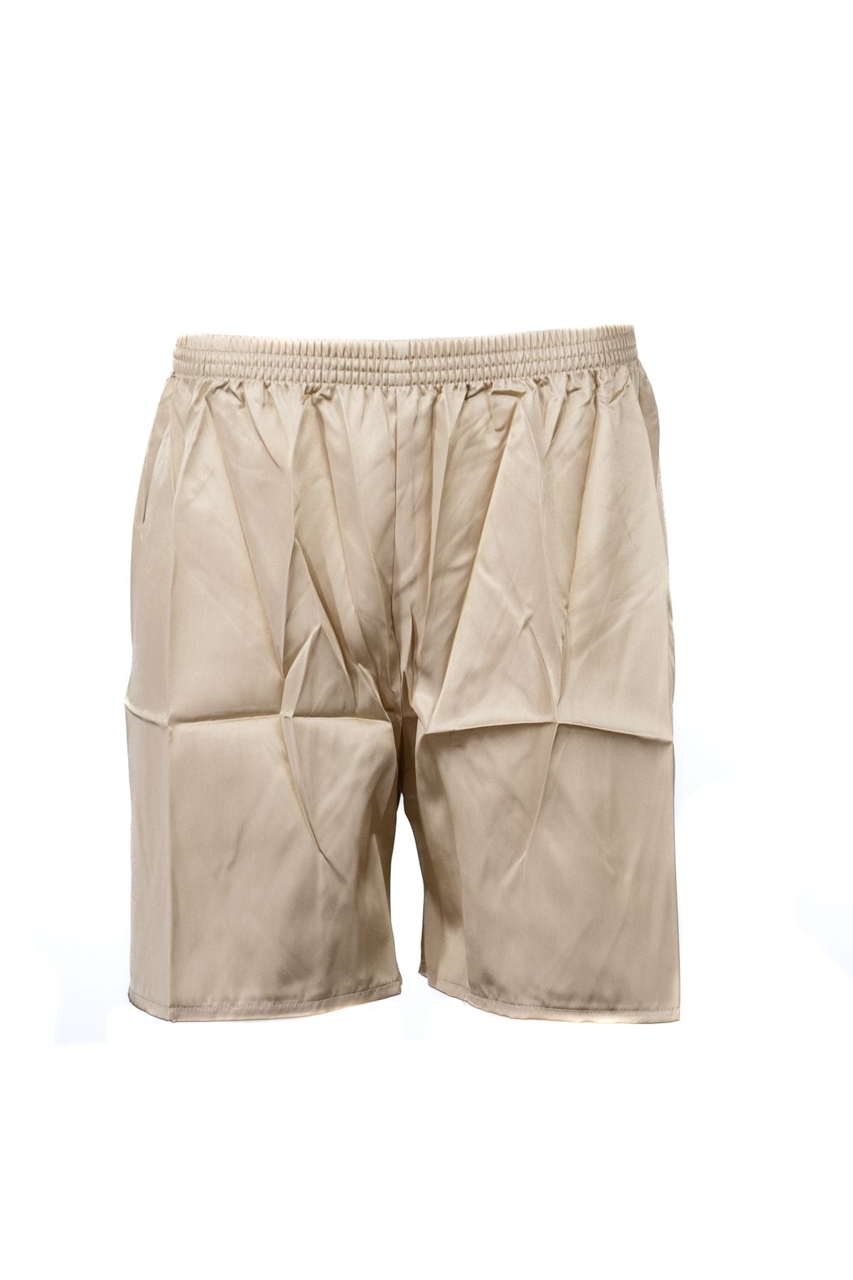 Erkek Klasik Model Pijama Takımı Premium ipeksi Saten Kumaş Çizgili Şortlu Cepli Tam Kalıp