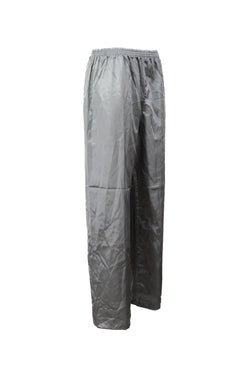 Erkek Saten Kumaş Pijama Pantolon Düz Renk Beli Lastikli Cepsiz Geniş Paça Rahat Kesim