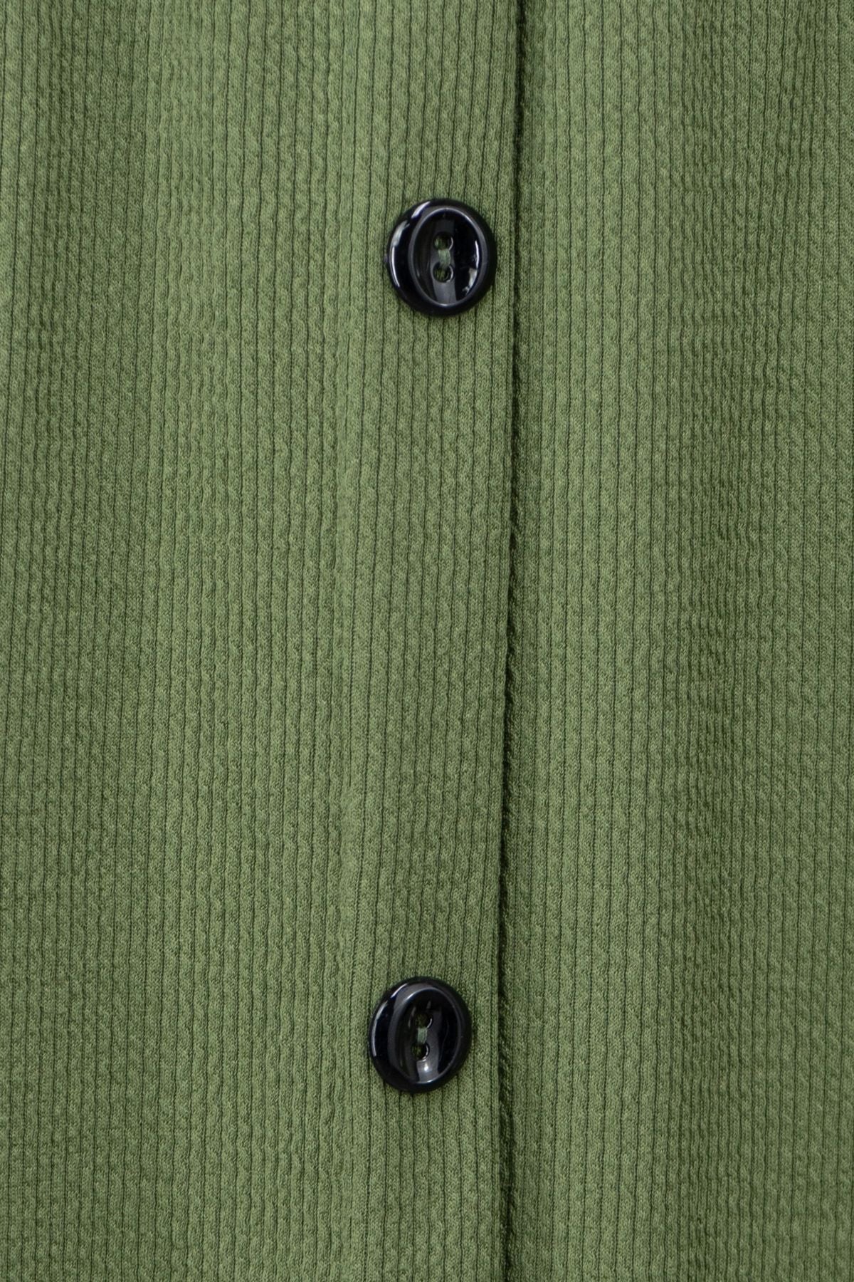 Kadın Kışlık Kalın Anne Etek Pamuklu Burgu Kumaş Düğme Modelli Lastikli Rahat Kesim