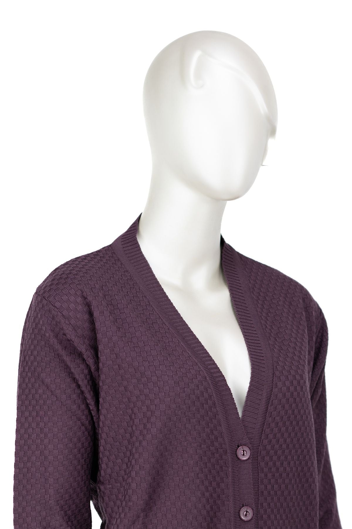 Kadın Mevsimlik Çelik Örme Anne Hırka Çift Cepli Düğmeli Klasik Rahat Kesim Tam Kalıp