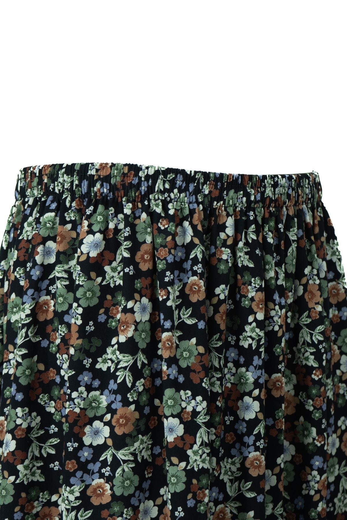 Kadın Anne Etek Dokuma Viskon Kumaş Papatyam Çiçeği Desenli Rahat Kesim Tam Kalıp