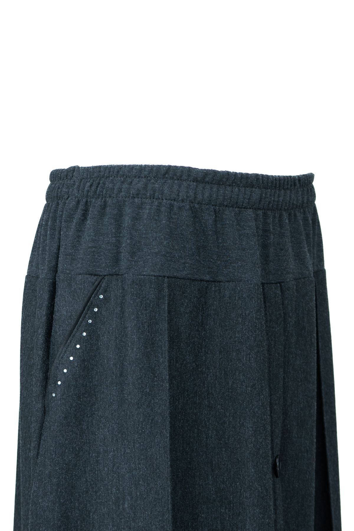 Kadın Kışlık Anne Etek Ecrin Kumaş Doğal Taşlı Düğme Modelli Beli Lastikli Rahat Kesim