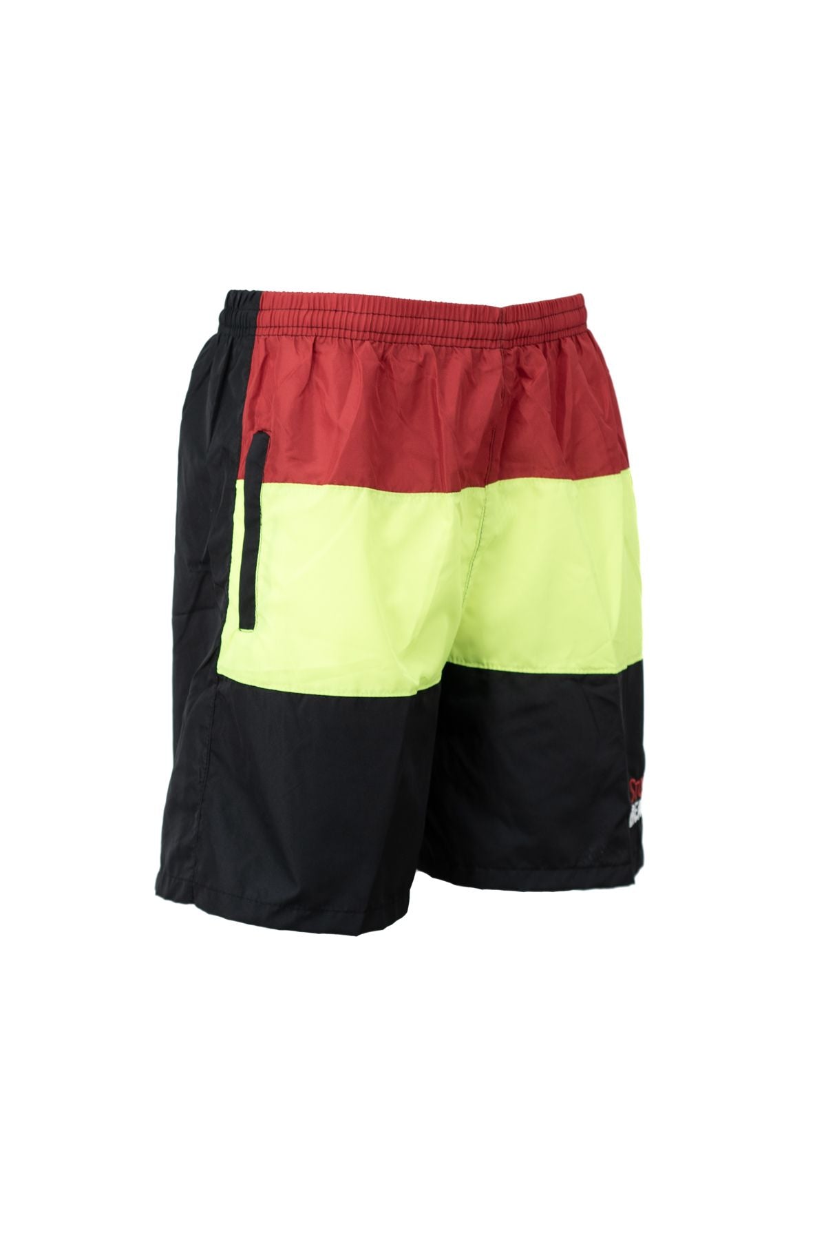 Erkek Deniz Şortu Beli Lastikli ve Bağcıklı Cepli içi File Astarlı Su Tutmayan Hafif Kumaş