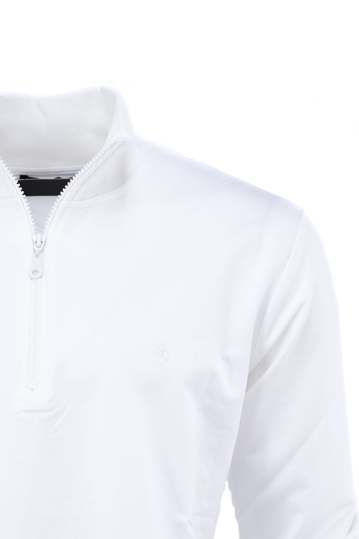 Erkek Mevsimlik Yarım Fermuarlı TamKalıp Likralı Premium Pamuklu Kumaş iki iplik Sweatshirt