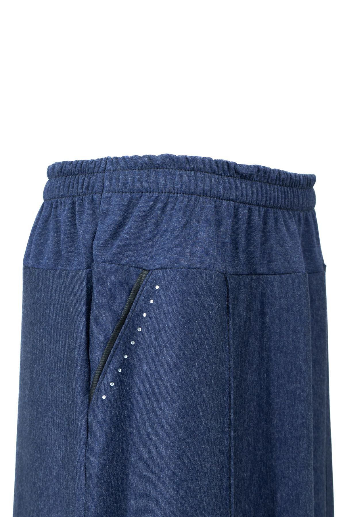 Kadın Kışlık Anne Etek Ecrin Kumaş Doğal Taşlı Düğme Modelli Beli Lastikli Rahat Kesim