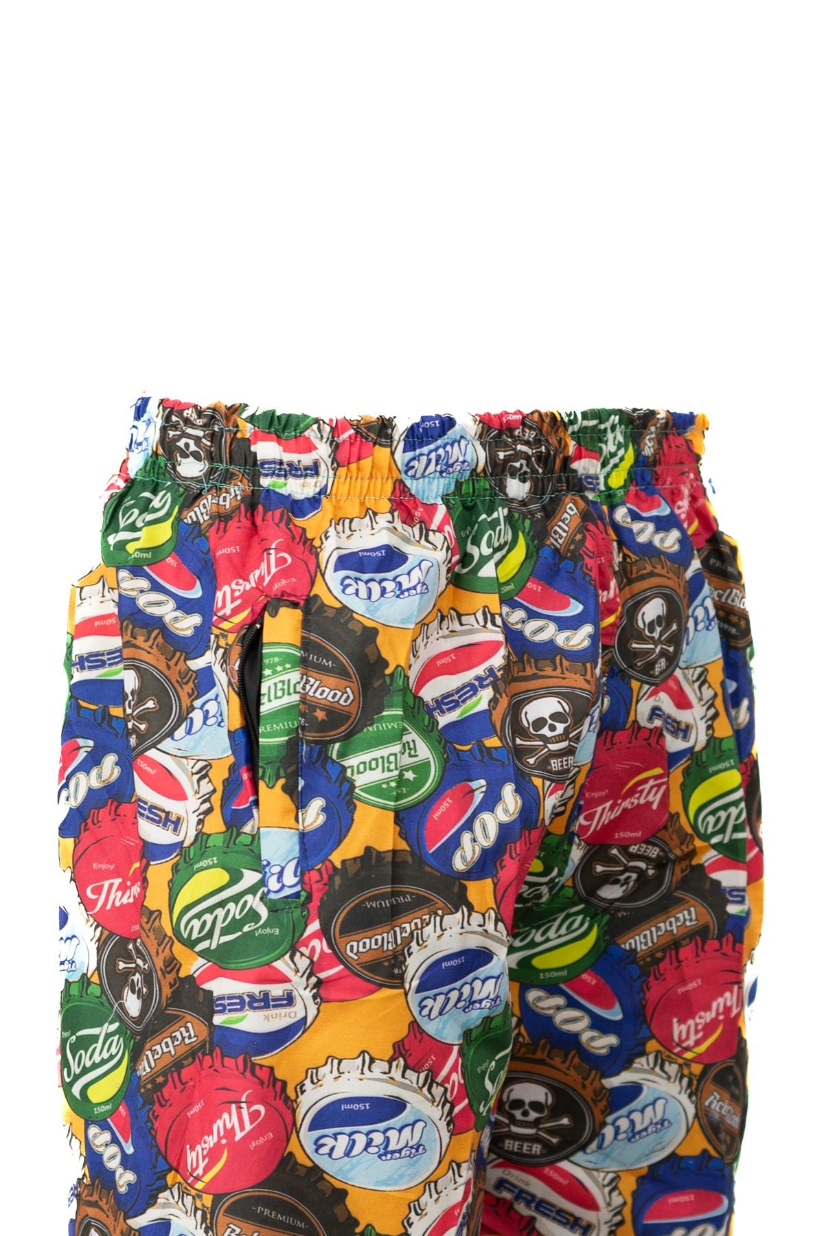 Erkek Deniz Havuz Şortu Kapri Astarlı Beli Lastikli Bağcıklı Cepli SuTutmayan Hafif Kumaş