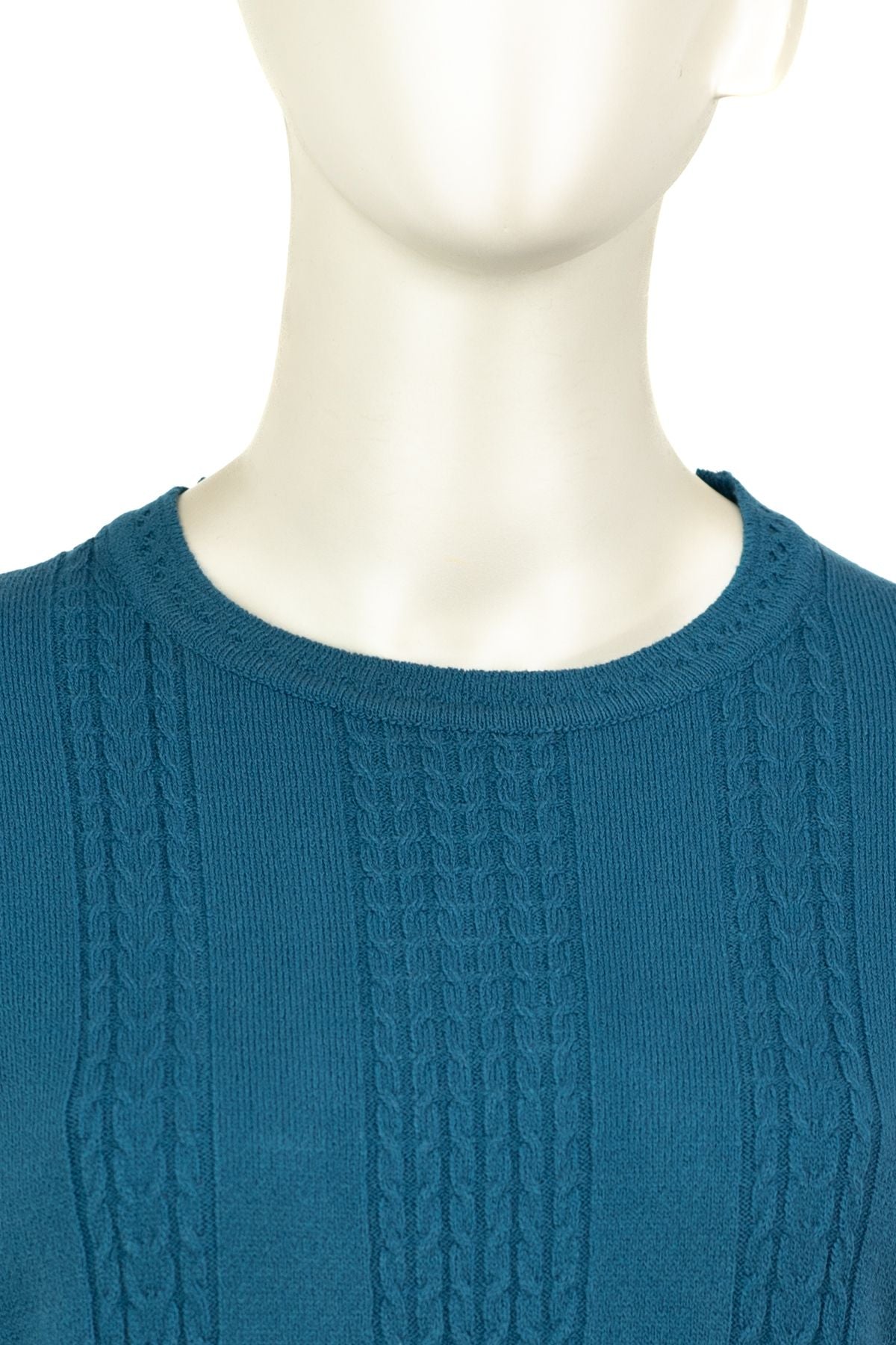 Kadın Kışlık Kendinden Motifli Normal Kesim Likralı Pamuklu Kardelen Dokuma Anne Kazak