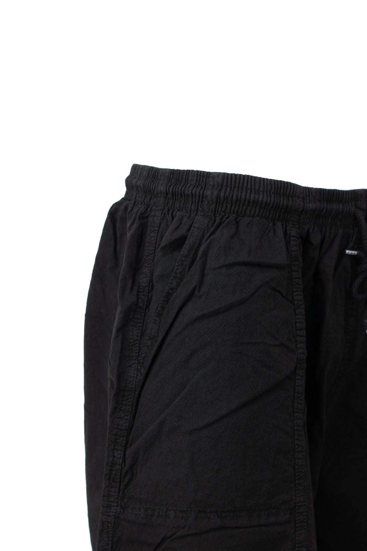 Erkek %100 Saf Pamuk Kumaş Bermuda Şort Düz Paça Cepli Beli Bağcıklı Rahat Tam Kalıp