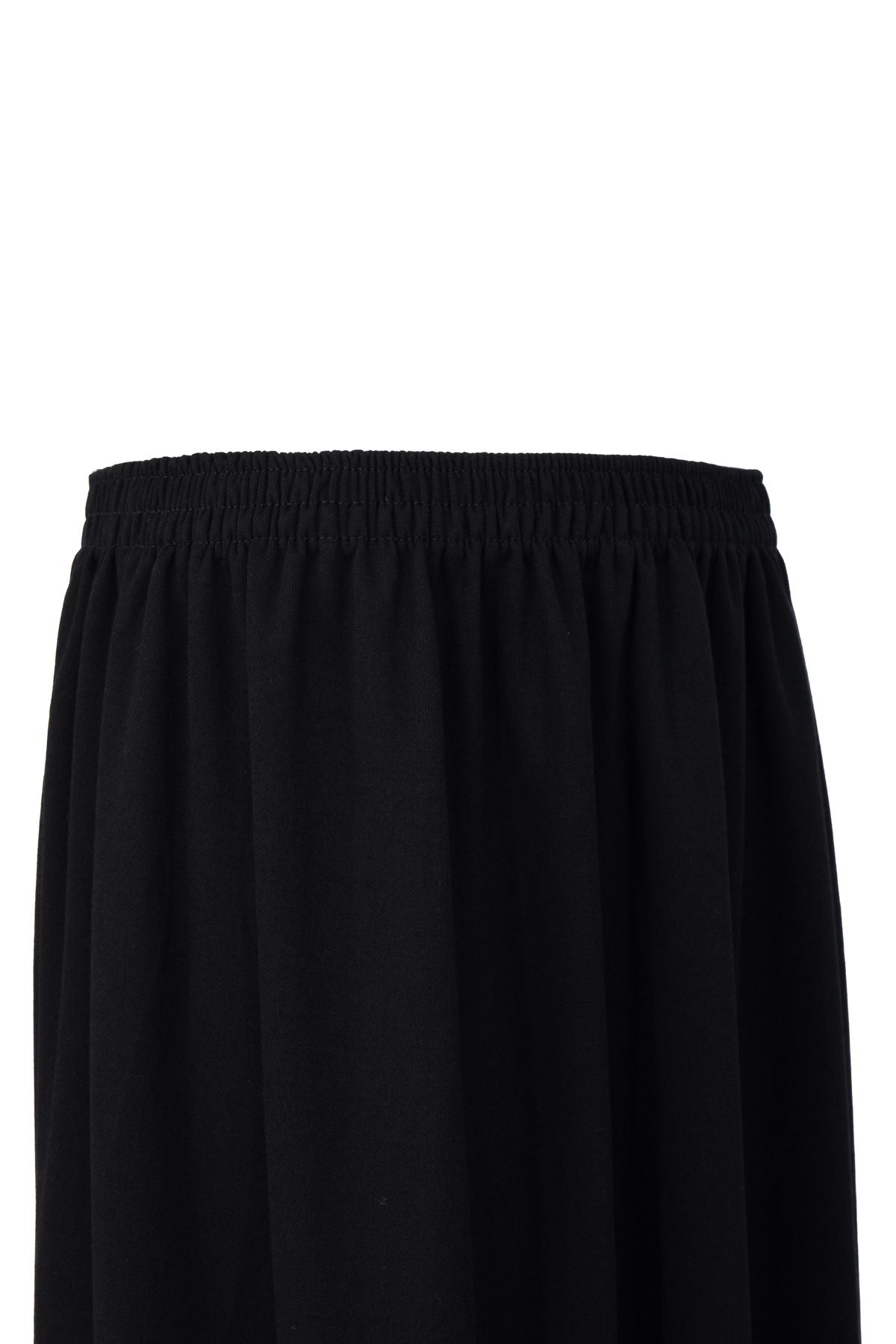 Kadın Kışlık Anne Duble Etek Viskon Kumaş Düz Renk Beli Lastikli Geniş Rahat Kesim Tam Kalıp