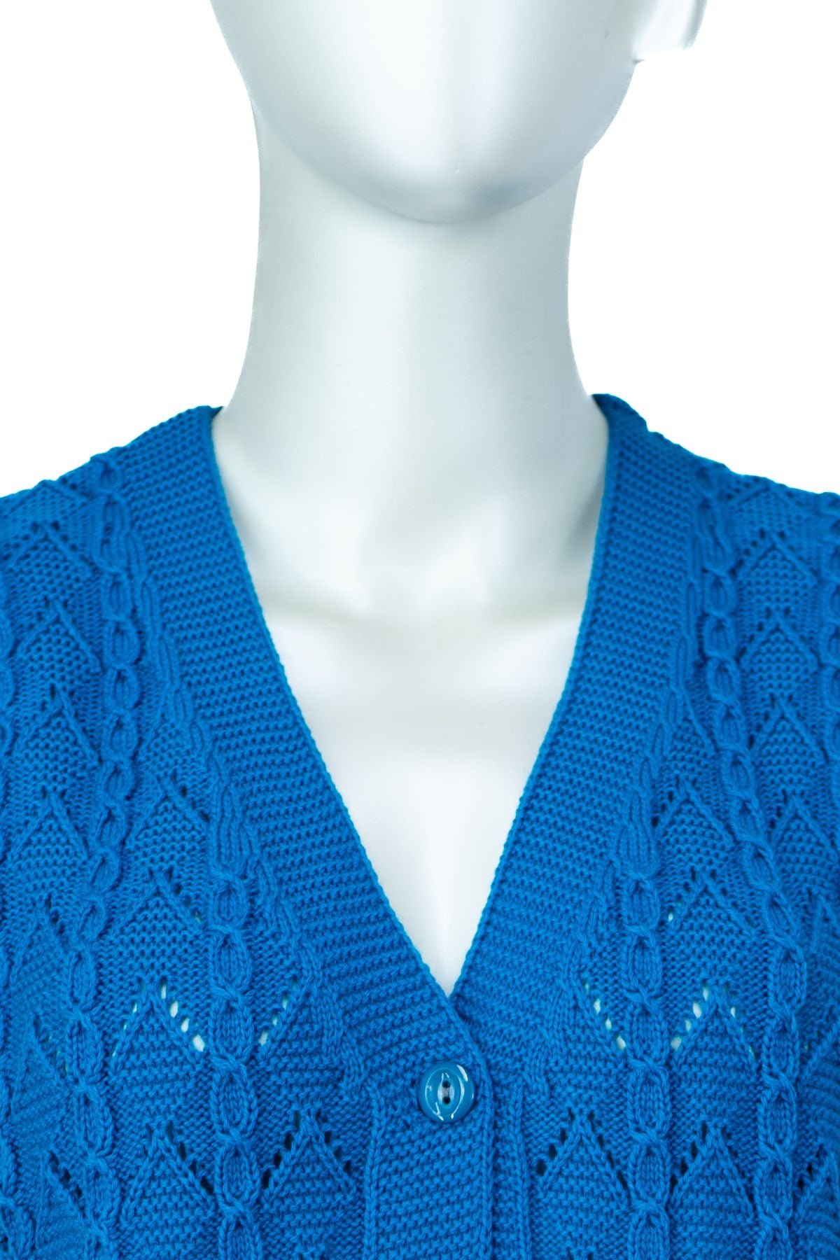 Kadın Kışlık Pamuklu Triko Örme Anne Yelek Bahar Model Önden Düğmeli Çift Cepli Rahat Kesim