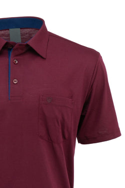 Erkek Gömlek Yaka Cepli Kısa Kollu Normal Kesim Tam Kalıp Premium Pamuklu Kumaş T-shirt