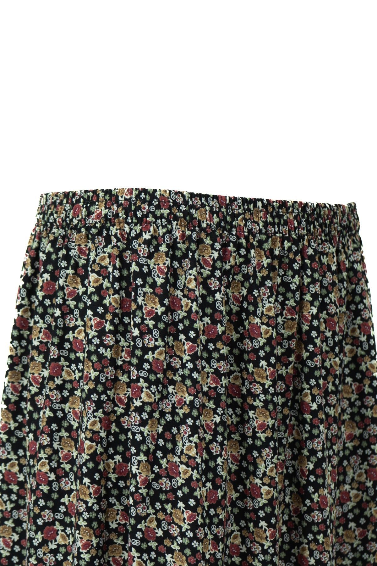 Kadın Anne Etek Dokuma Viskon Kumaş Minik Papatyam Çiçeği Desenli Rahat Kesim Tam Kalıp