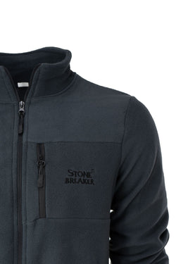 Erkek Kışlık Polar Sweatshirt Hırka Önü Cepleri Fermuarlı Hakim Yaka Rahat RahatAnti pilling