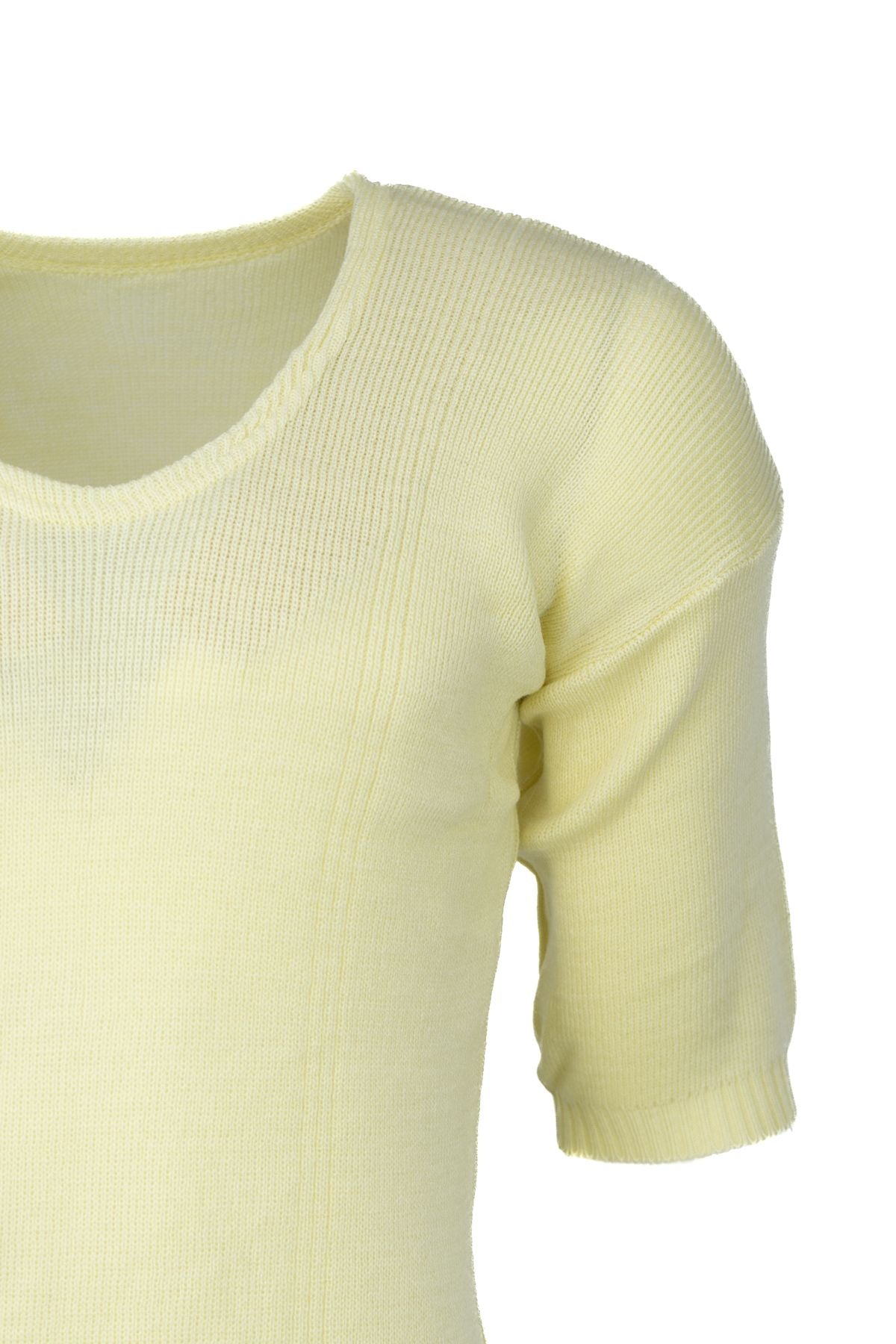 Erkek Kışlık %100 Yün Termal Fanila Kısa Kollu Kalın Klasik Yün Örme Düz Renk Sıcak Tutar