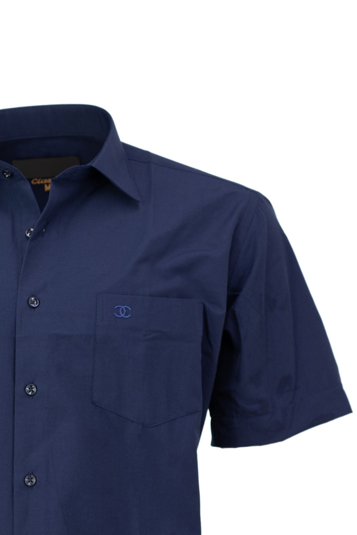 Erkek Kısa Kollu Gömlek Premium Pamuklu Kumaş Kısa Kollu Cepli Tam Kalıp Rahat Kesim