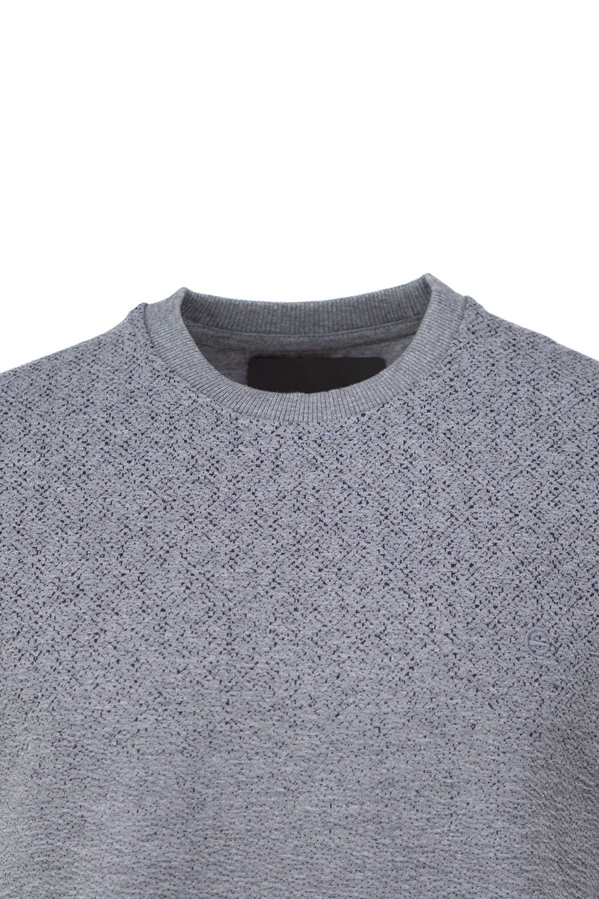 Erkek Mevsimlik Doğal Pamuklu Şık Sweatshirt Bisiklet Yaka Panolu Rahat Kesim Tam Kalıp