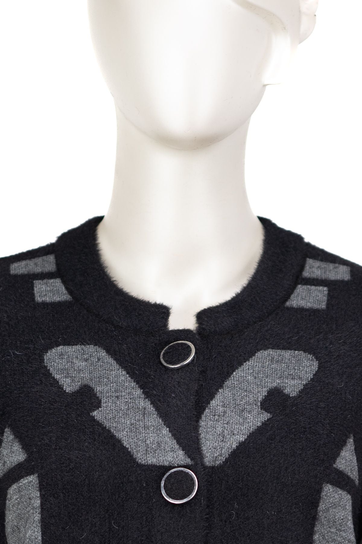 Kadın Kışlık Kalın Angora Yün Örme Anne Uzun Hırka Şık Motifli Düğmeli Cepli Tam Kalıp