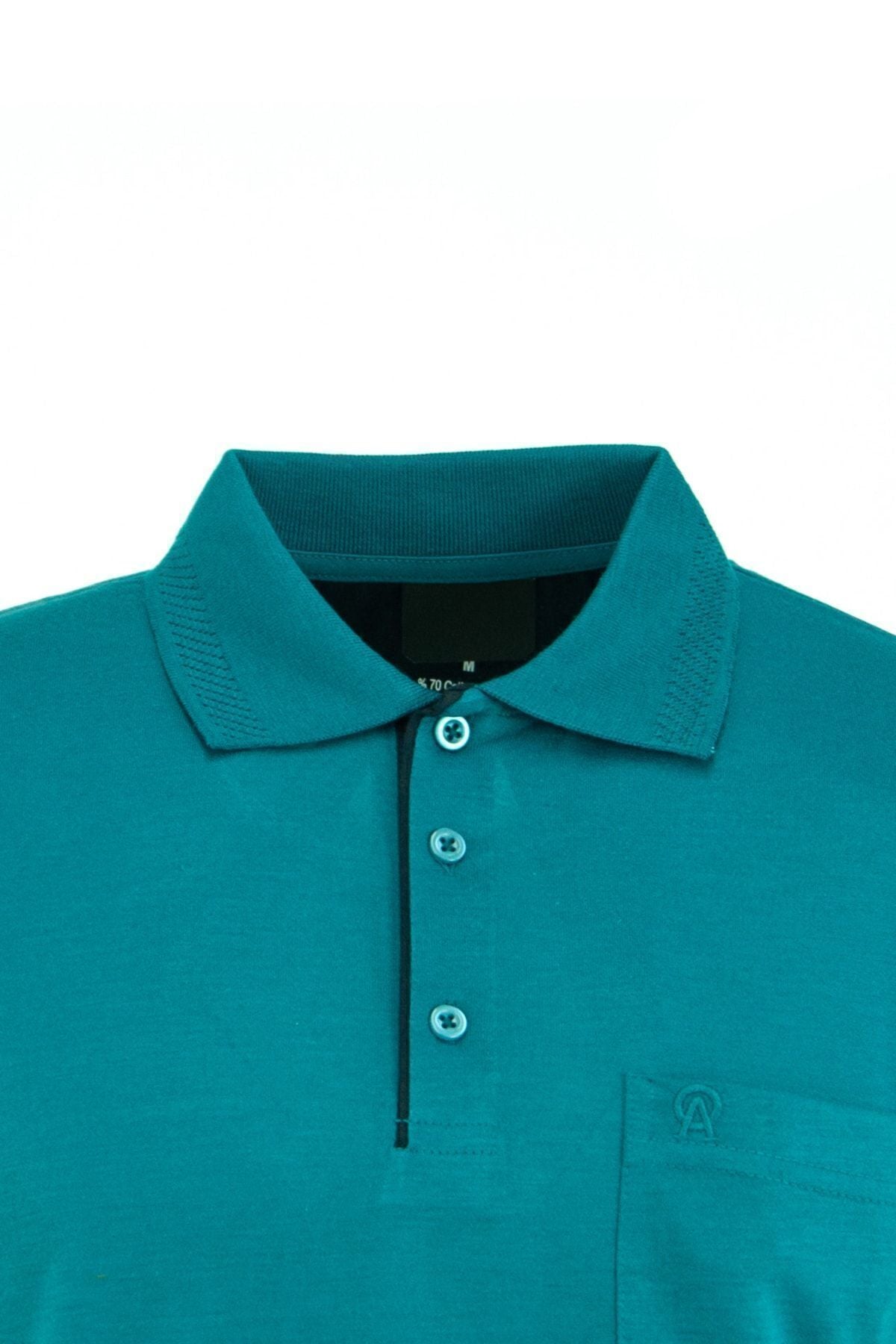 Erkek Polo Yaka Arma Cepli Kısa Kollu Düz Renk Normal Kesim Premium Pamuklu Kumaş T-shirt