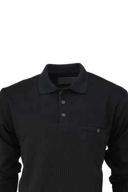 Erkek Mevsimlik Polo yaka Cepli Tam Kalıp Jakarlı Model Likralı Pamuklu Kumaş Sweatshirt