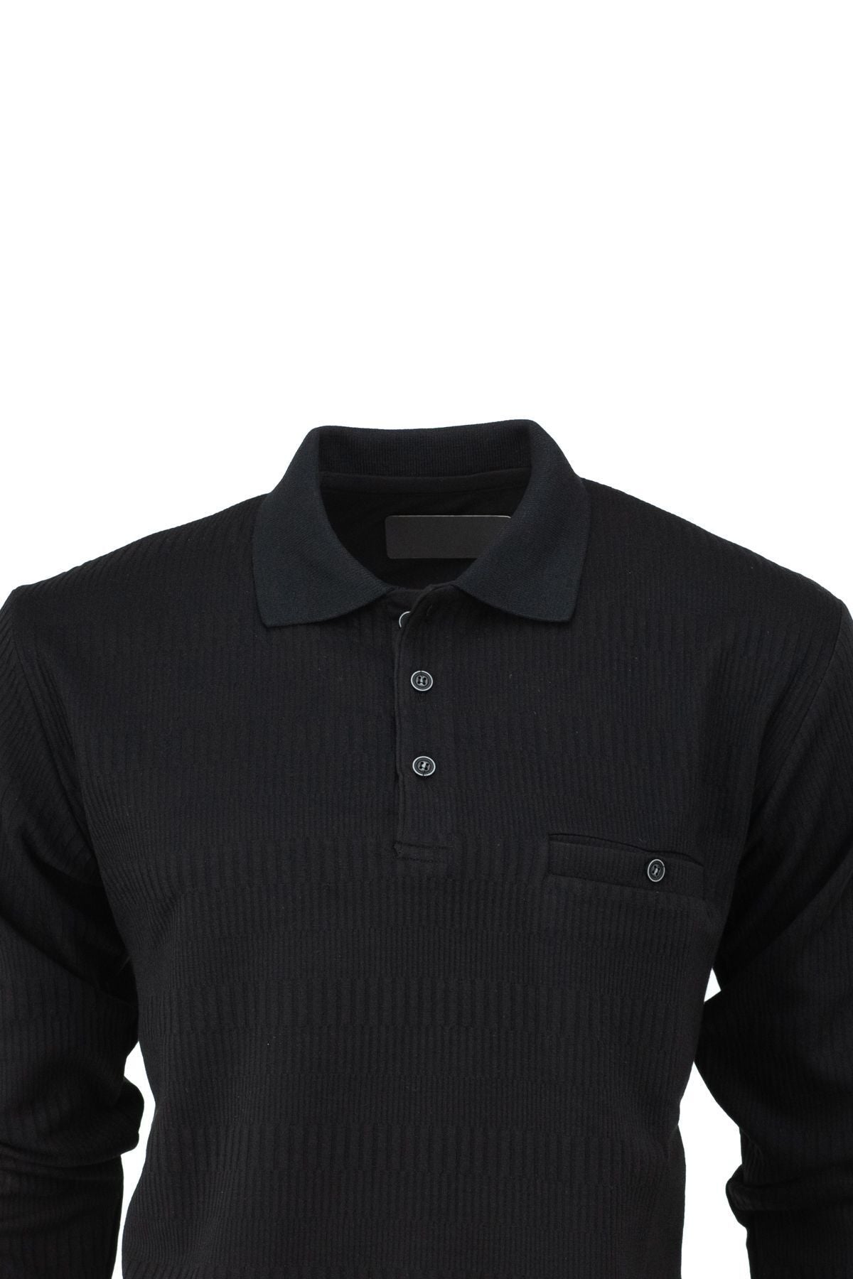 Erkek Mevsimlik Polo yaka Cepli Tam Kalıp Jakarlı Model Likralı Pamuklu Kumaş Sweatshirt