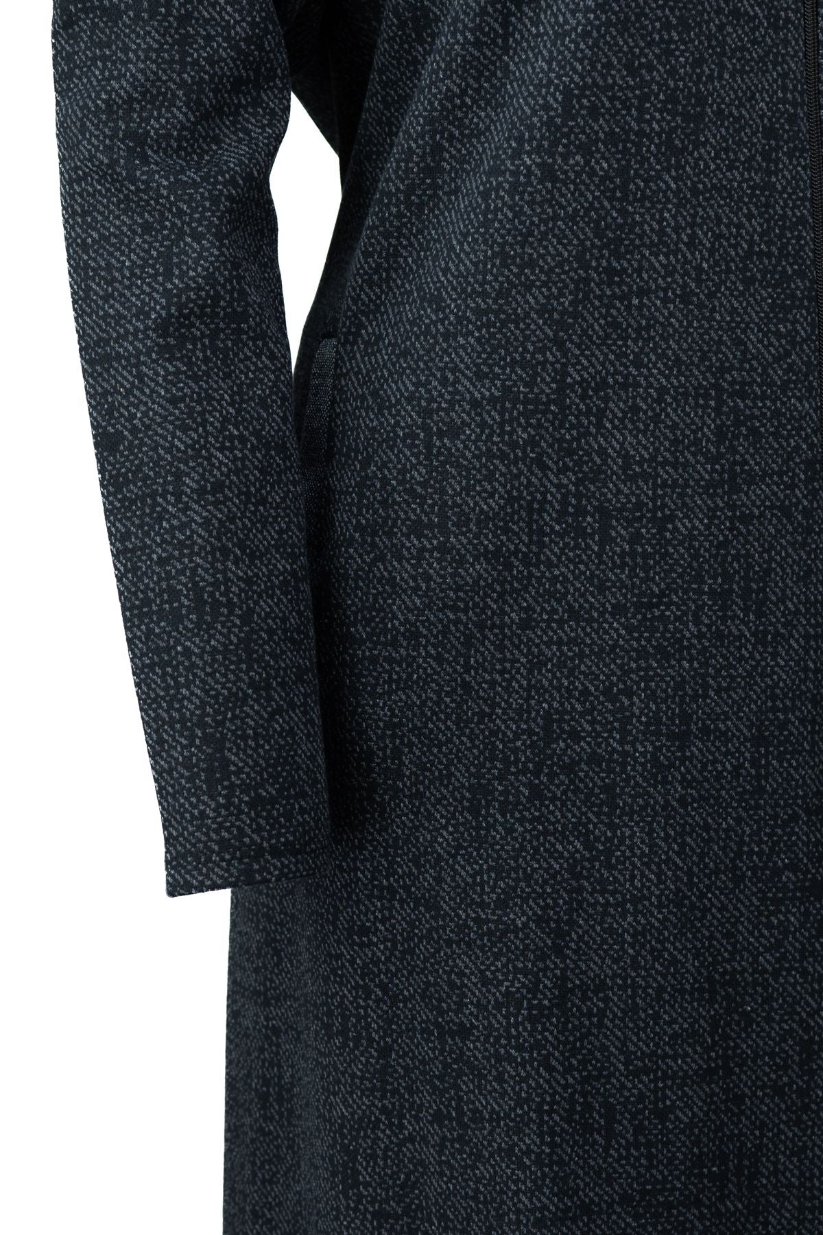 Kadın Kışlık Anne Ferace Pamuklu Fermuarlı Hakim Yaka Çift Cepli Likralı Şık Modelli Rahat