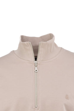 Erkek Mevsimlik Yarım Fermuarlı TamKalıp Likralı Premium Pamuklu Kumaş iki iplik Sweatshirt