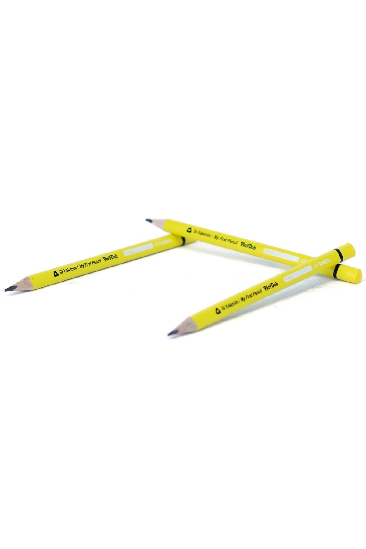 Kırtasiye ilk Kalemim Play-Doh ilkokul ilk Yazım Başlangıç Kurşun Kalemi Üçgen 3 lü Set