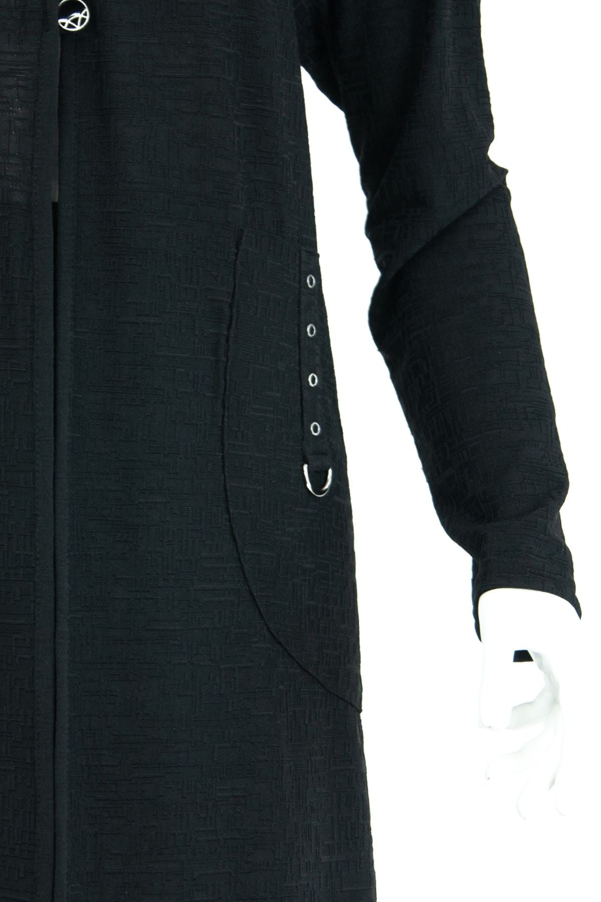 Kadın Düğmeli Cepli V Yaka Rahat Kesim Tam Kalıp Likralı Krinkle Viskon Kumaş Anne Hırka