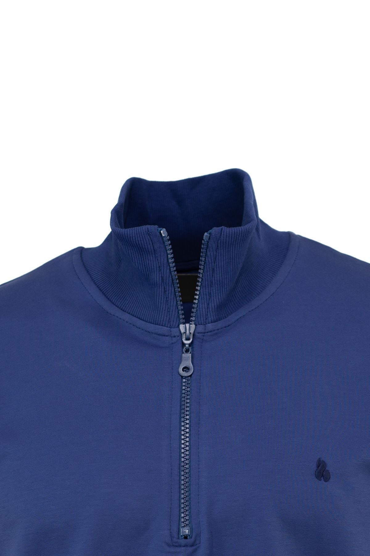 Erkek Mevsimlik Yarım Fermuarlı TamKalıp Likralı Premium Pamuklu Kumaş iki iplik Sweatshirt