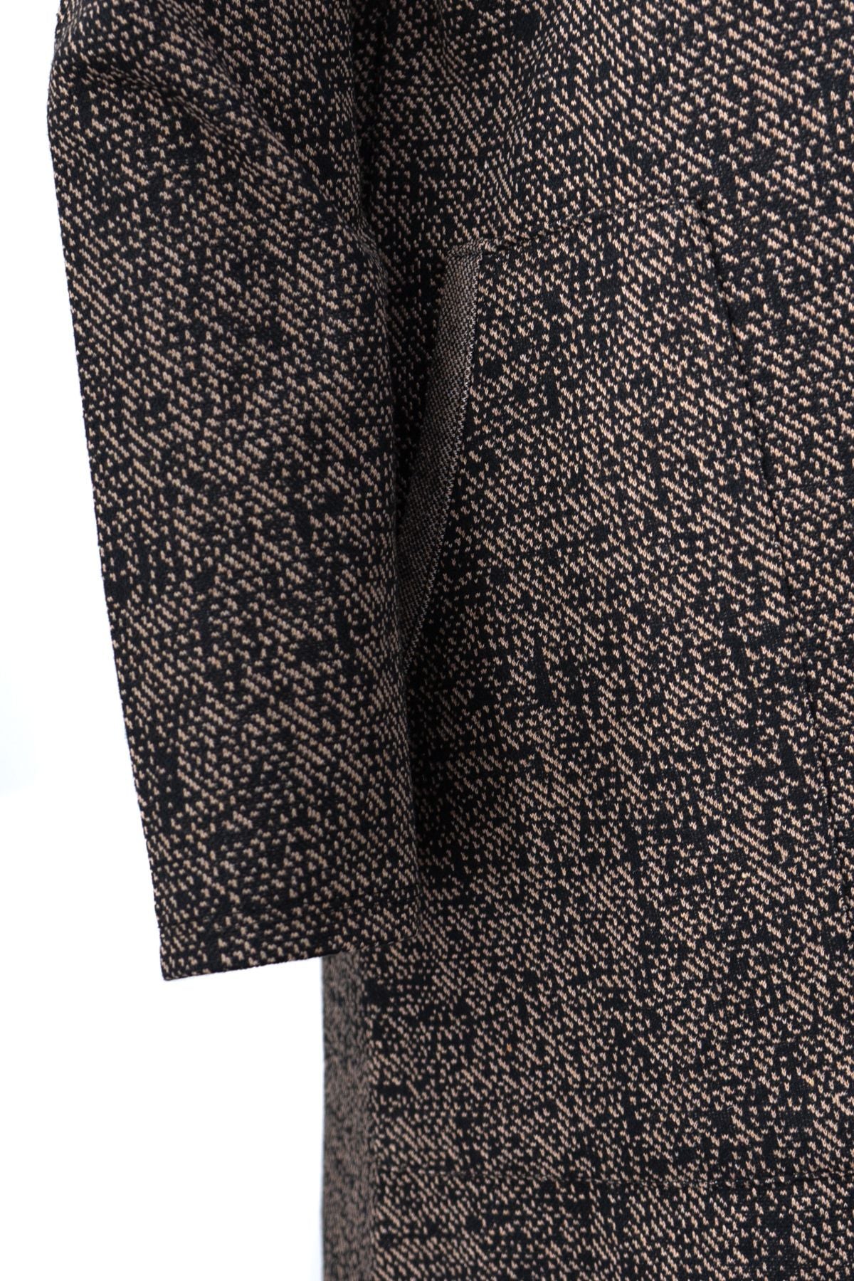 Kadın Kışlık Anne Uzun Hırka Pamuklu Fermuarlı V Yaka Çift Cepli Likralı Yasemen Modelli