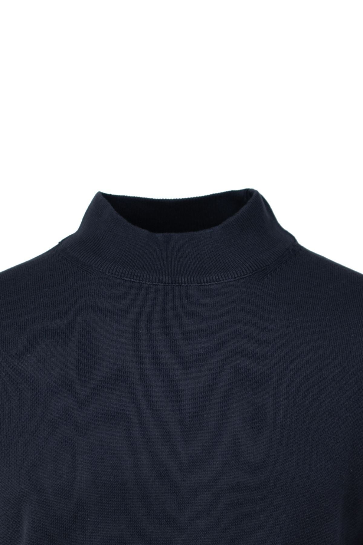 Erkek Kışlık Doğal Pamuklu Triko ince Örme Yarım Balıkçı Yaka Şık Kazak Rahat Klasik Model