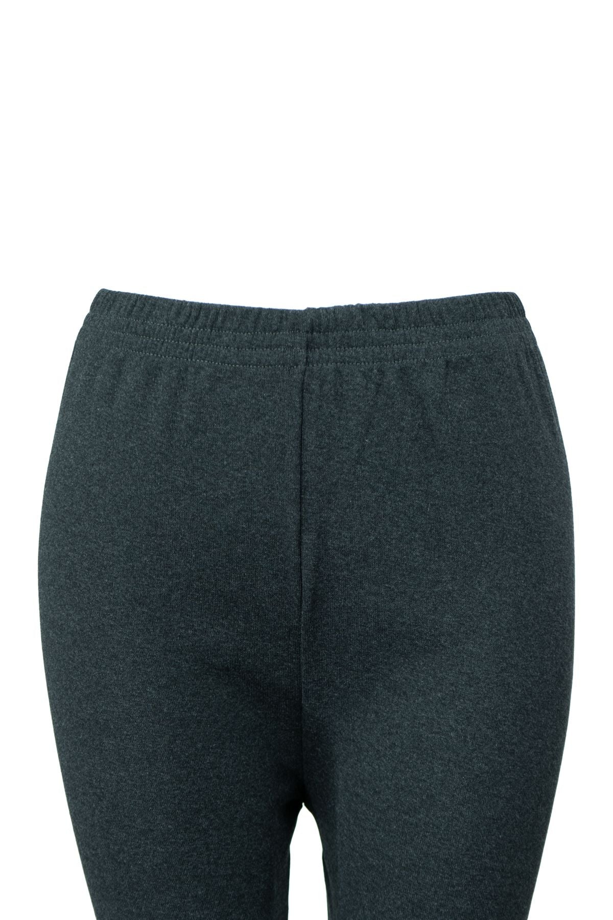 Kadın Kışlık içik Pijama Pamuklu Kalın içi Miflonlu Düz Renk Kırçıllı Paçası Lastikli Rahat
