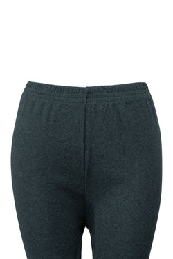 Kadın Kışlık içik Pijama Pamuklu Kalın içi Miflonlu Düz Renk Kırçıllı Paçası Lastikli Rahat