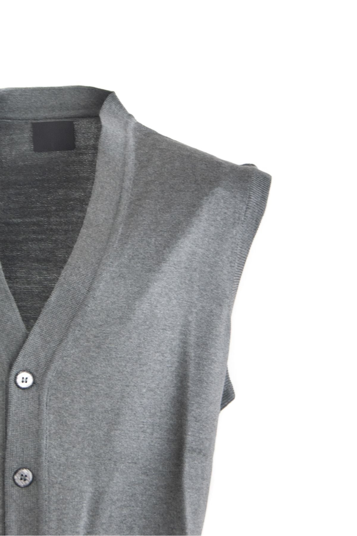 Erkek V Yakalı Düğmeli Cepli Klasik Model Rahat Kesim Tam Kalıp Yünlü Dokuma Yelek
