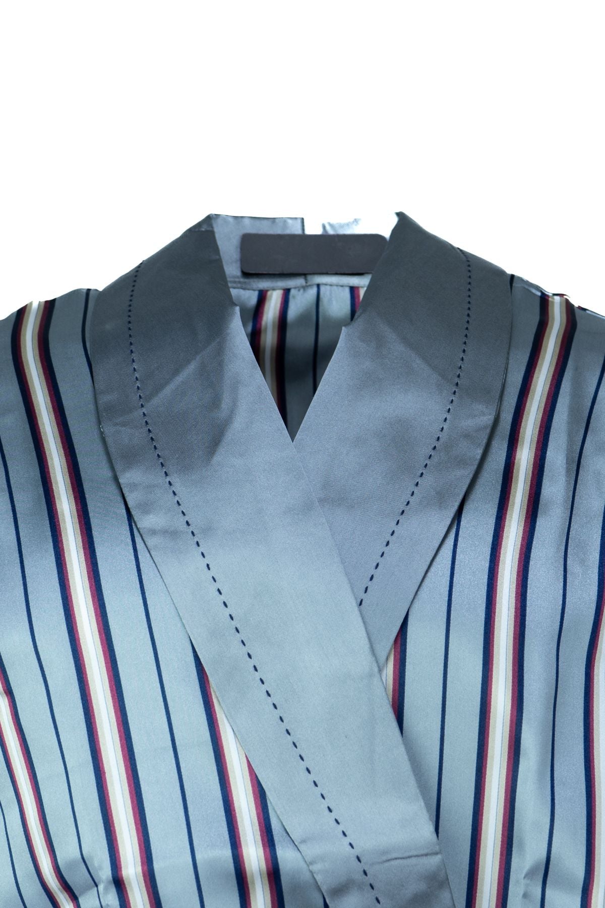 Erkek Klasik Model Röpteşambır Premium Saten Örme Cepli Klasik Rob Beli Kuşaklı Cepli