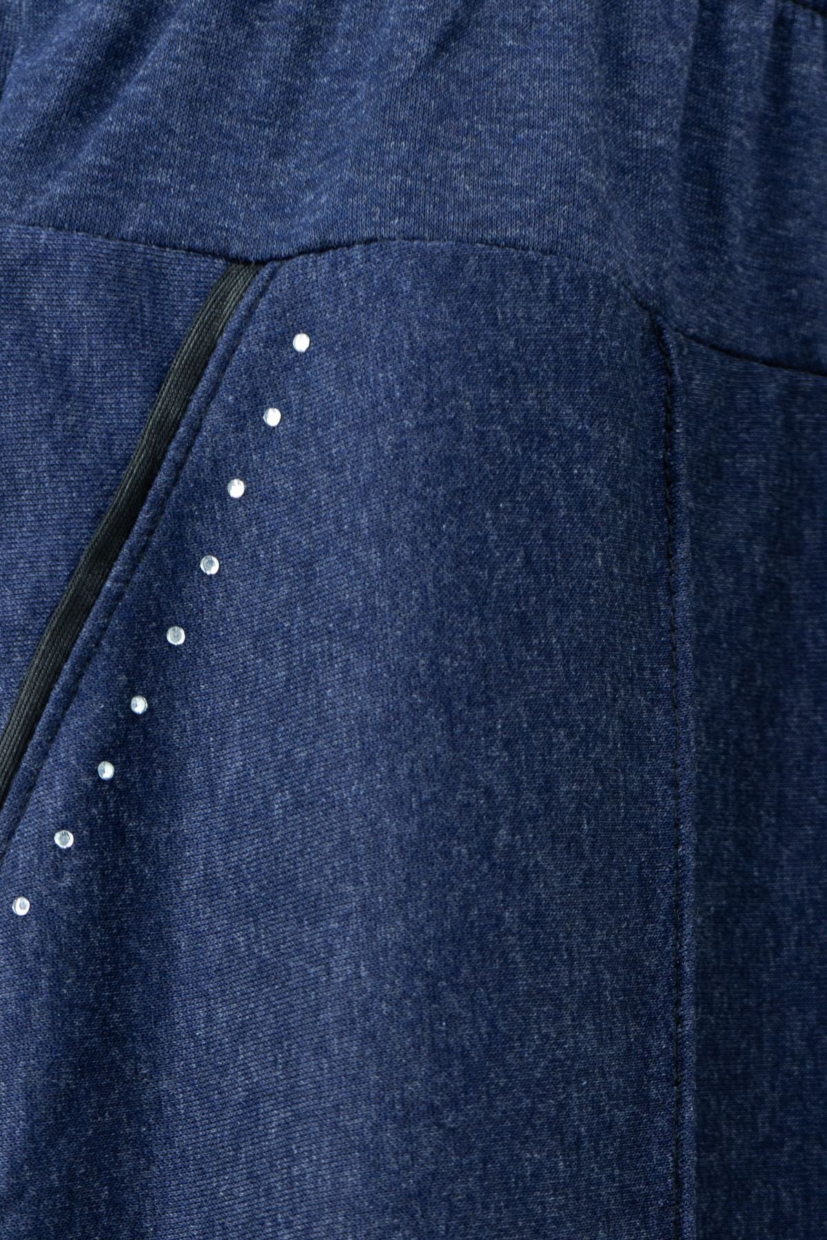 Kadın Kışlık Anne Etek Ecrin Kumaş Doğal Taşlı Düğme Modelli Beli Lastikli Rahat Kesim