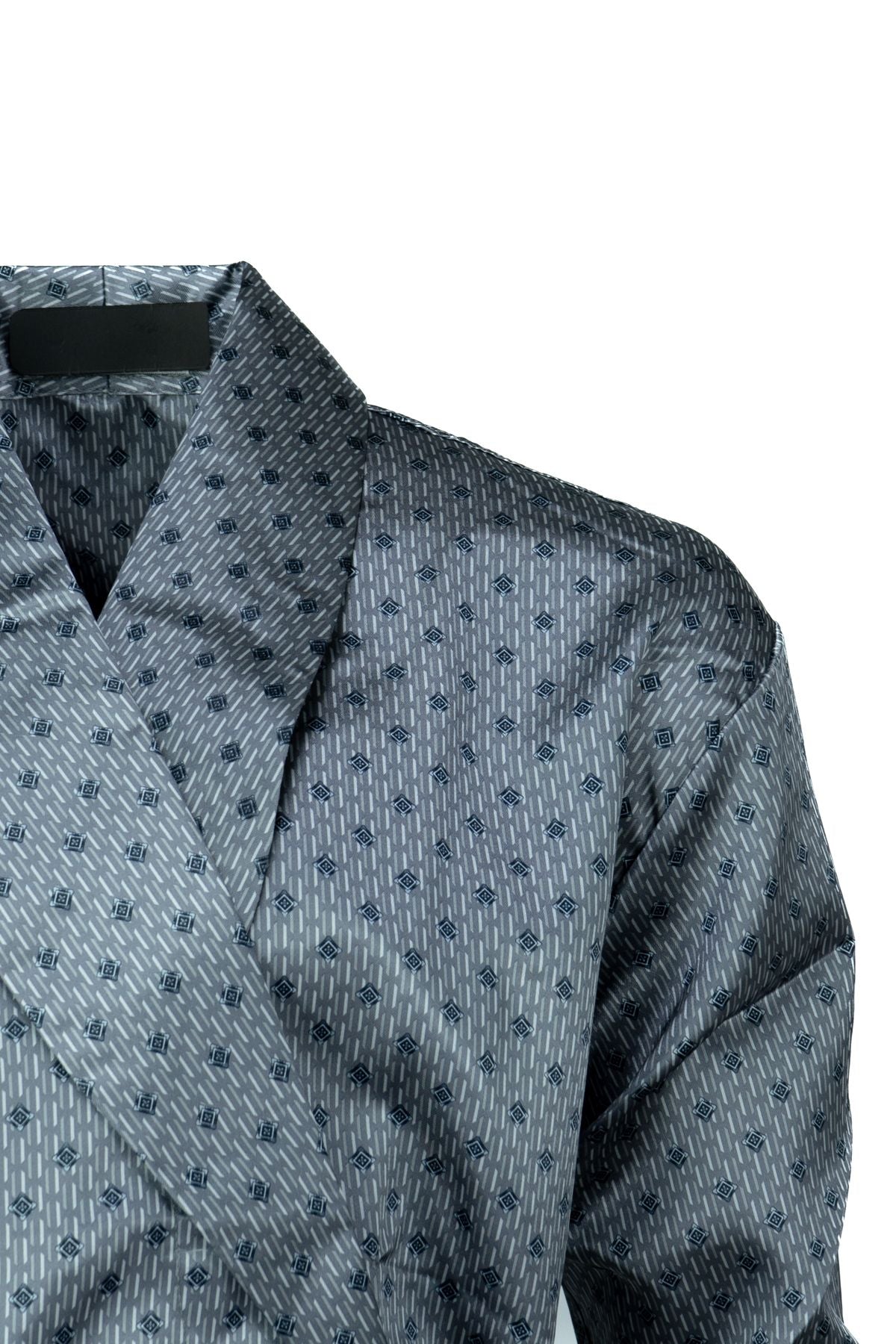 Erkek Şık Klasik Model Röpteşambır Premium Saten Kumaş Soft Ekose Model Cepli Rob