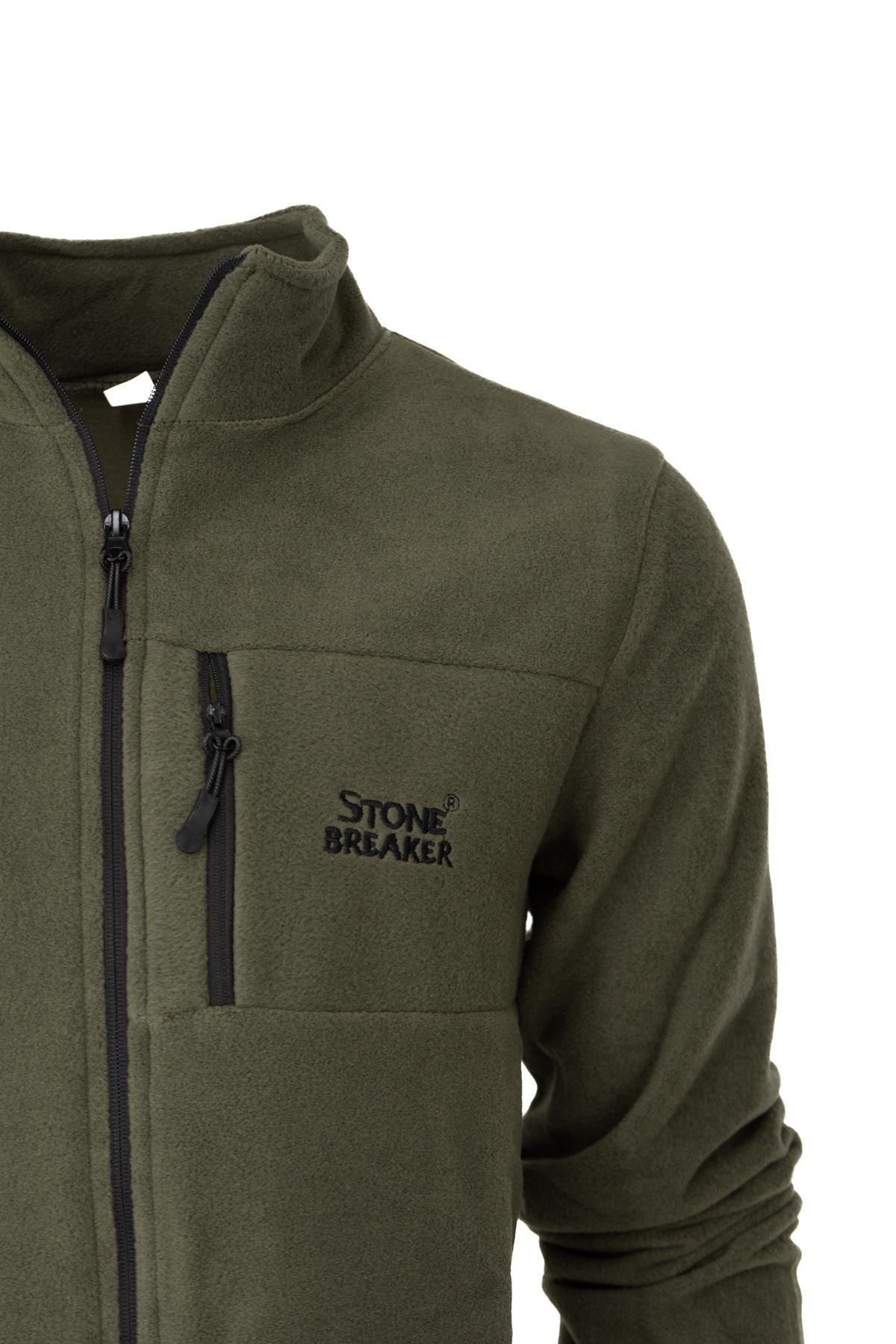Erkek Kışlık Polar Sweatshirt Hırka Önü Cepleri Fermuarlı Hakim Yaka Rahat RahatAnti pilling