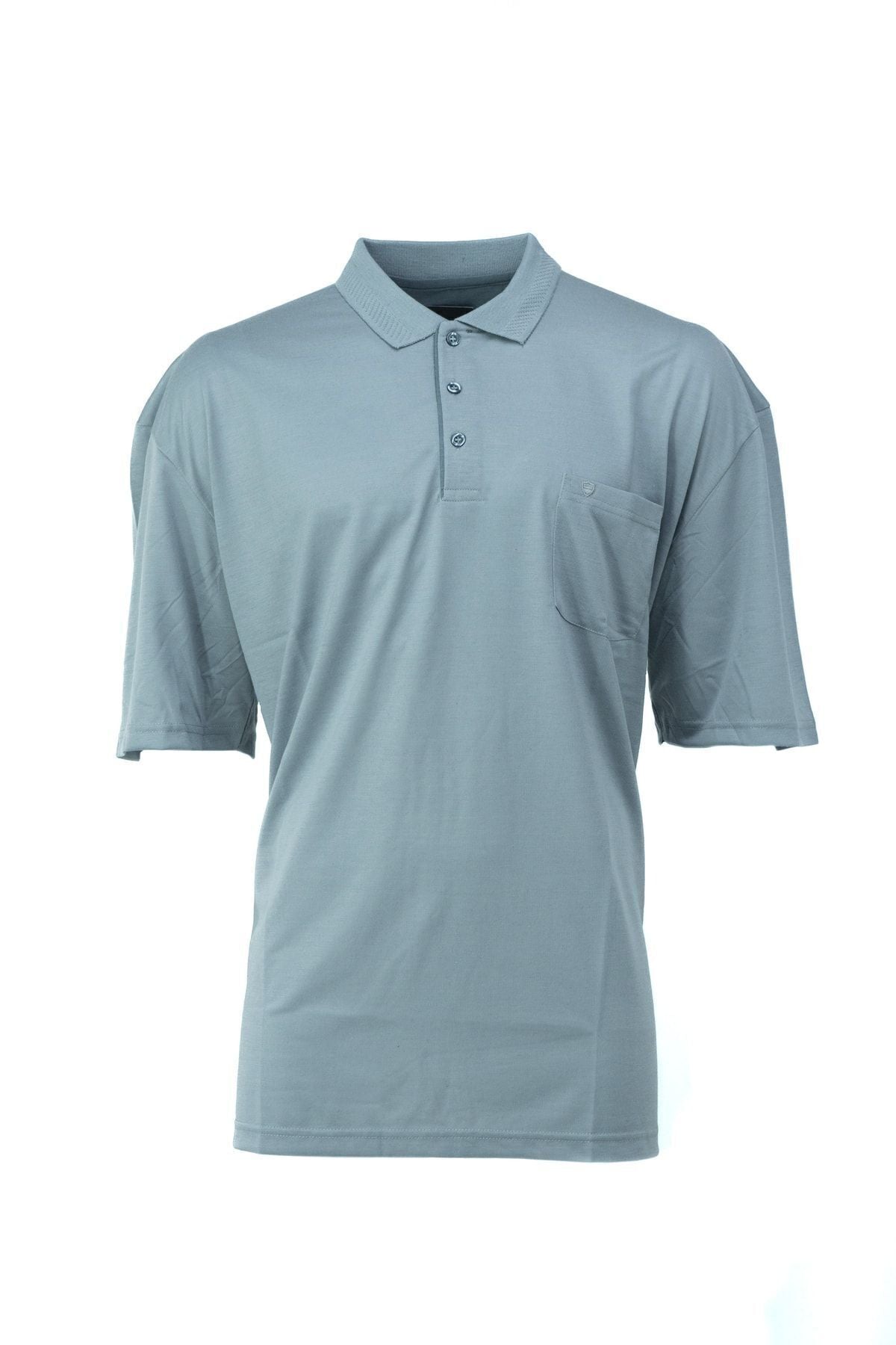 Erkek Polo Yaka Arma Cepli Kısa Kollu Düz Renk Normal Kesim Premium Pamuklu Kumaş T-shirt