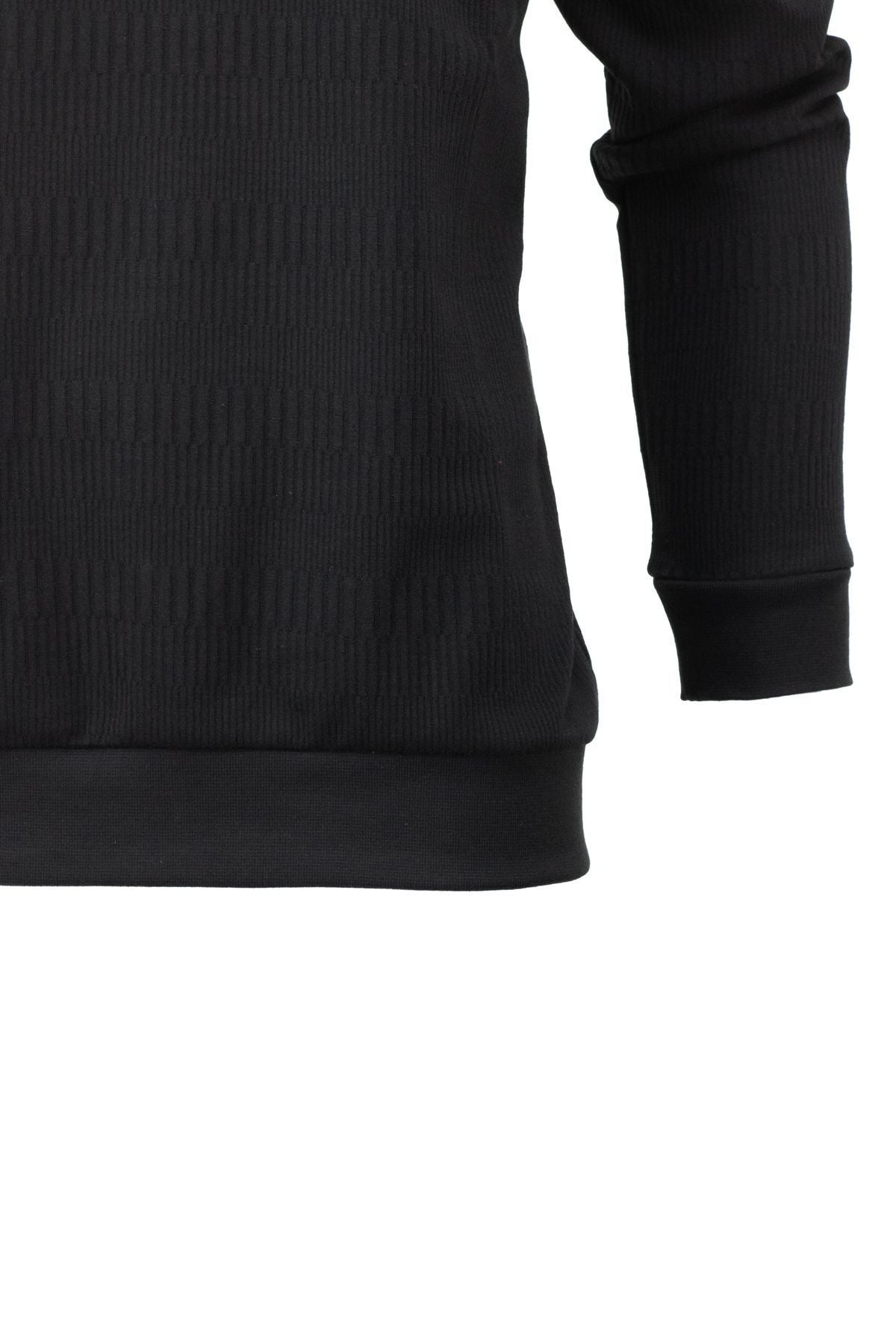 Erkek Mevsimlik Polo yaka Cepli Tam Kalıp Jakarlı Model Likralı Pamuklu Kumaş Sweatshirt