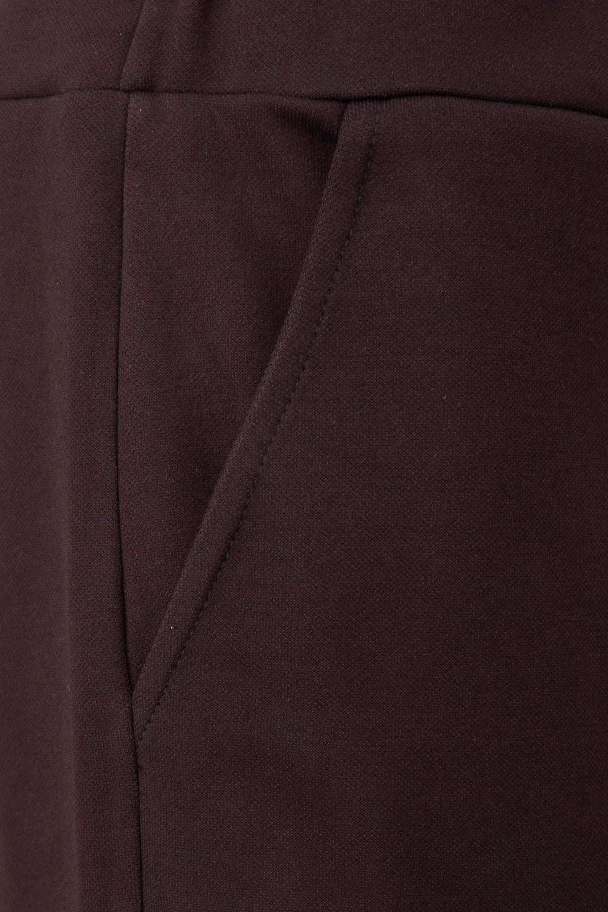 Kadın Kışlık Anne Pantolon Kalın Kumaş Fitil Model Beli Lastikli ve Cepli Likralı Rahat