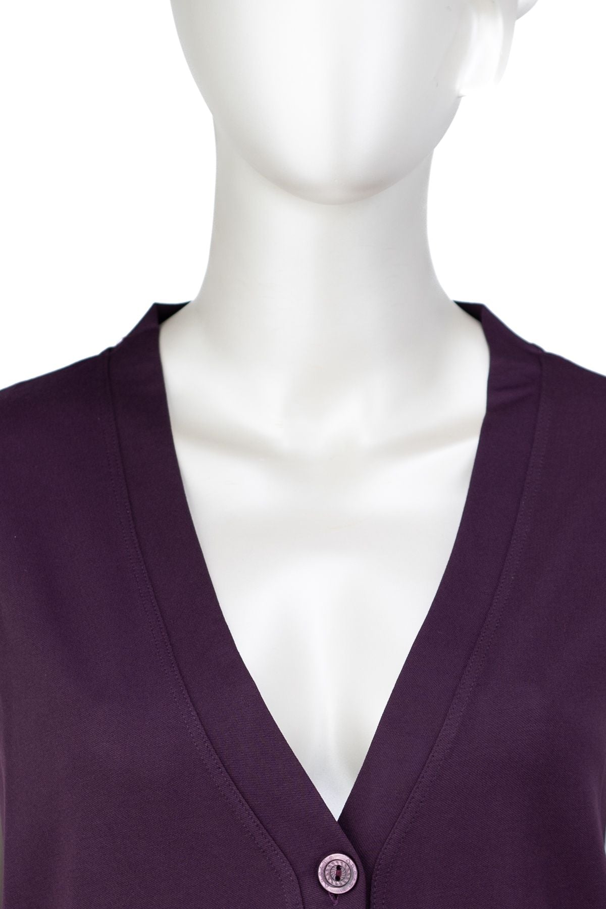 Kadın Glorya Penye Kumaş Anne Yelek Düz Renk Uzun Kollu Cepli Likrasız Rahat Kesim Tam Kalıp