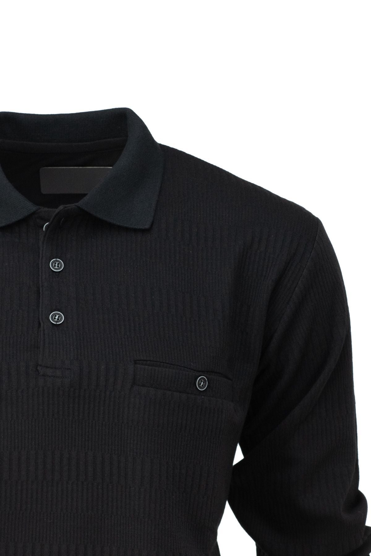 Erkek Mevsimlik Polo yaka Cepli Tam Kalıp Jakarlı Model Likralı Pamuklu Kumaş Sweatshirt