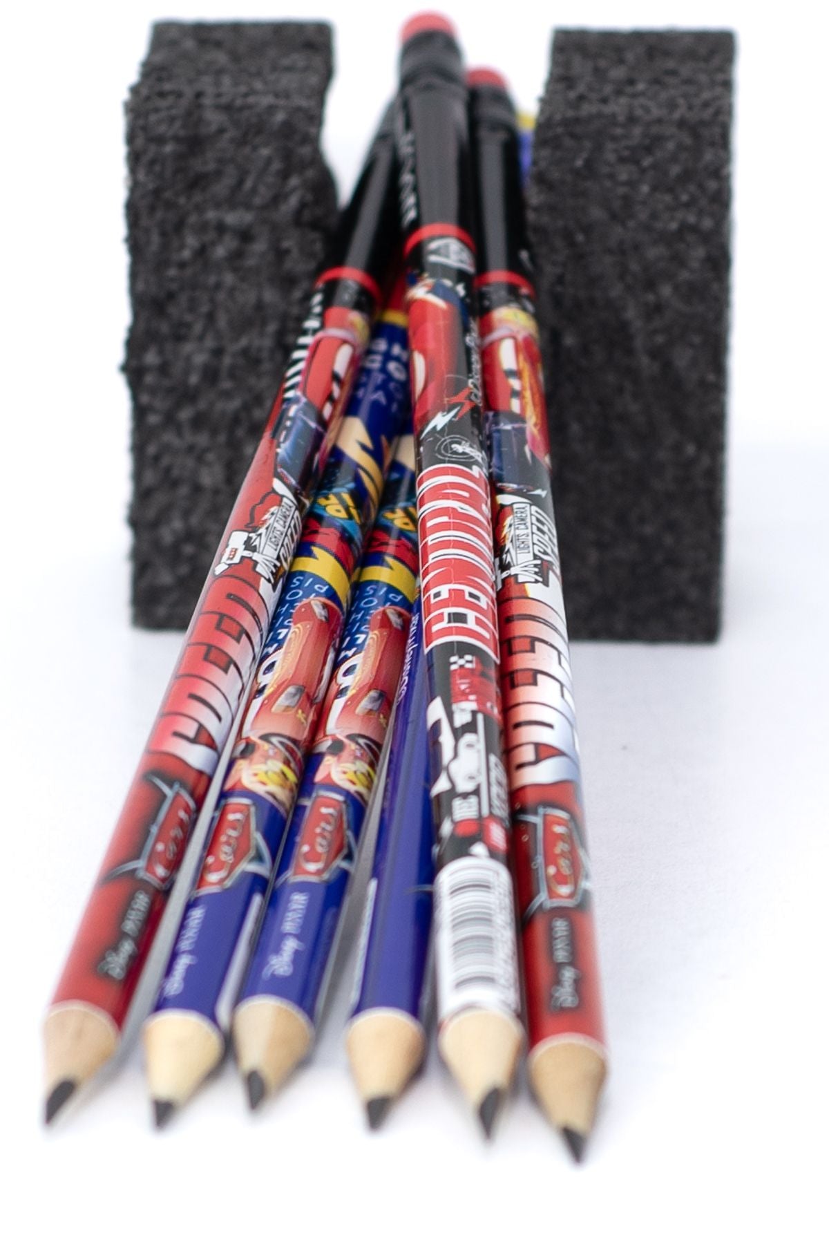 Disney Cars Silgili Kurşun Kalem HB Uç Ergonomik Disney Tasarım Dayanıklı 6 Adet