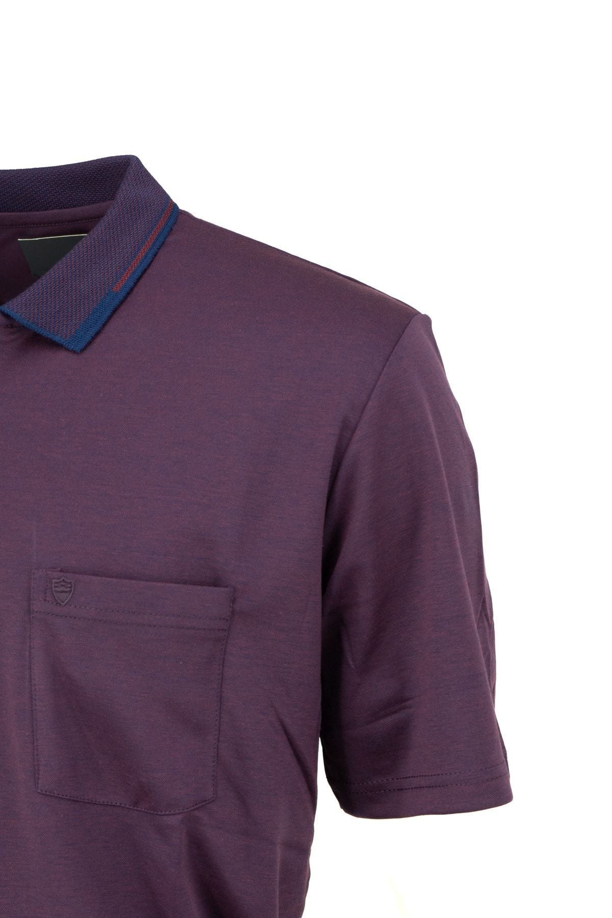 Erkek Polo Yaka Cepli Kısa Kollu Tam Kalıp Premium Pamuklu Merserize Interlok Kumaş T-shirt