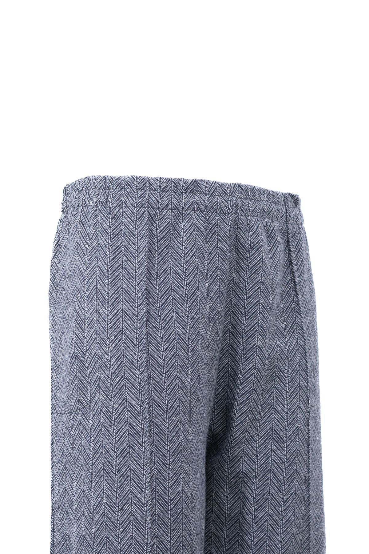 Kadın Kışlık Desenli Cepli Beli Lastikli Kalın Premium Pamuklu Örme Anne Pantolon