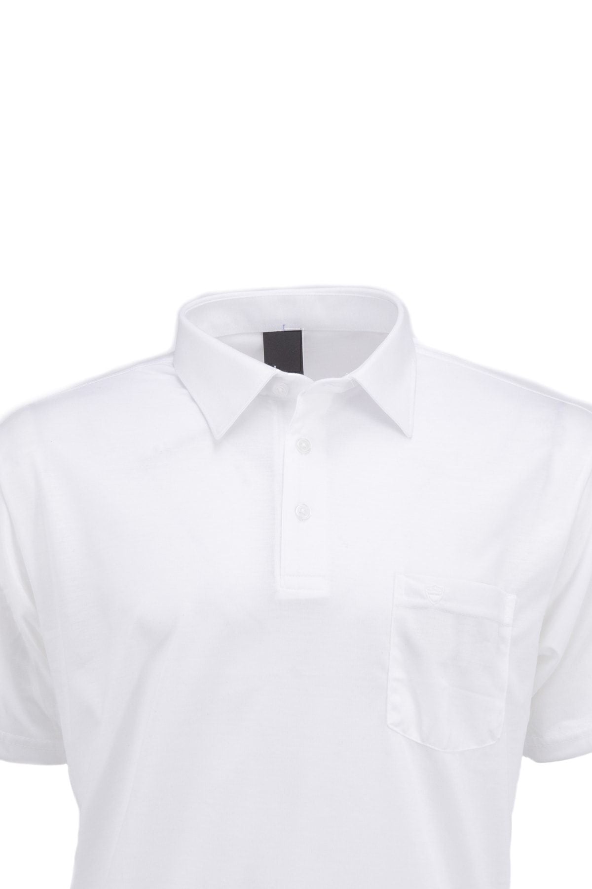 Erkek Gömlek Yaka Cepli Kısa Kollu Normal Kesim Tam Kalıp Premium Pamuklu Kumaş T-shirt