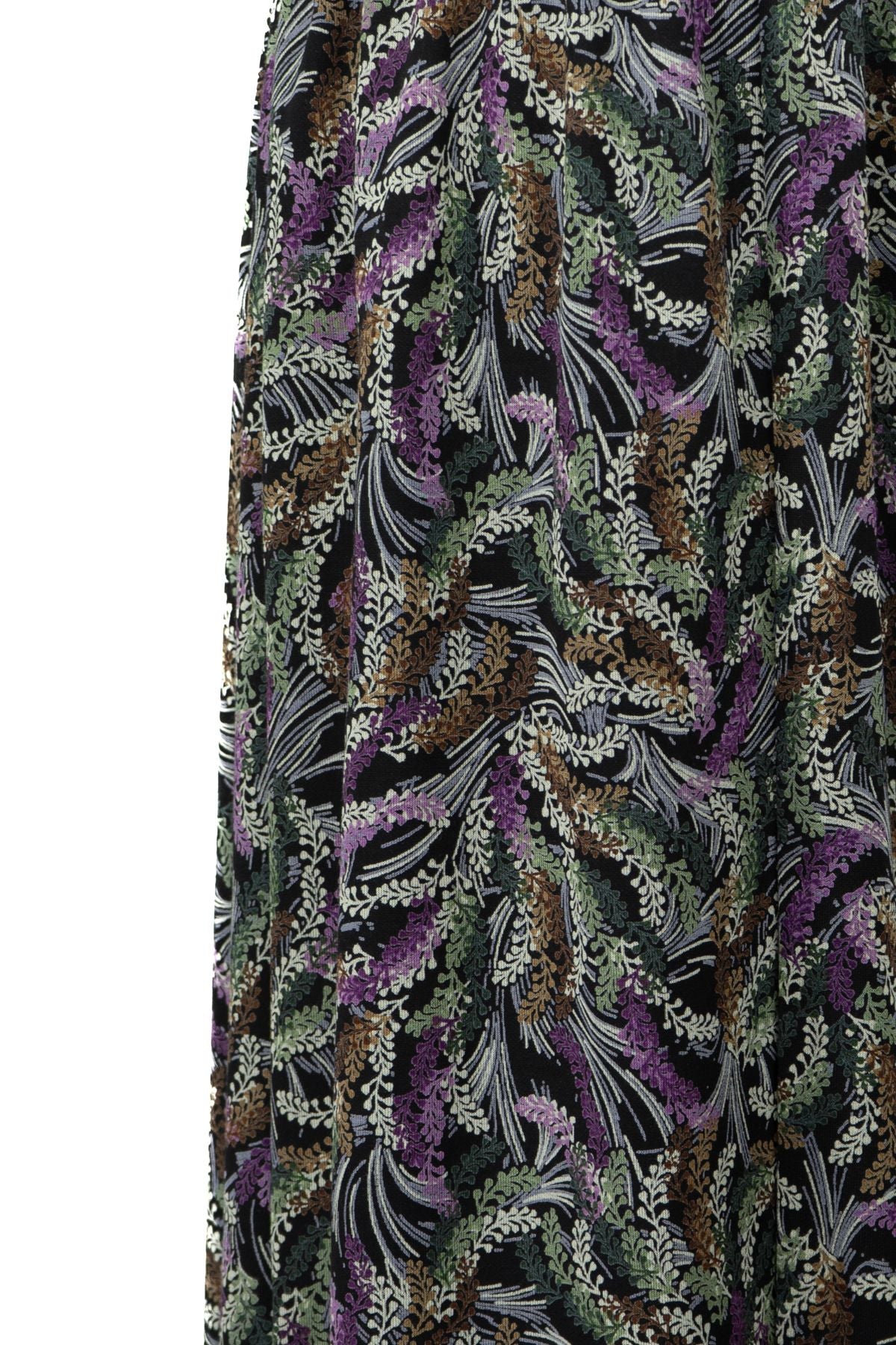 Kadın Anne Parçalı Etek Viskon Kumaş Sümbülüm Desenli Beli Lastikli Düz Renk Rahat Kesim