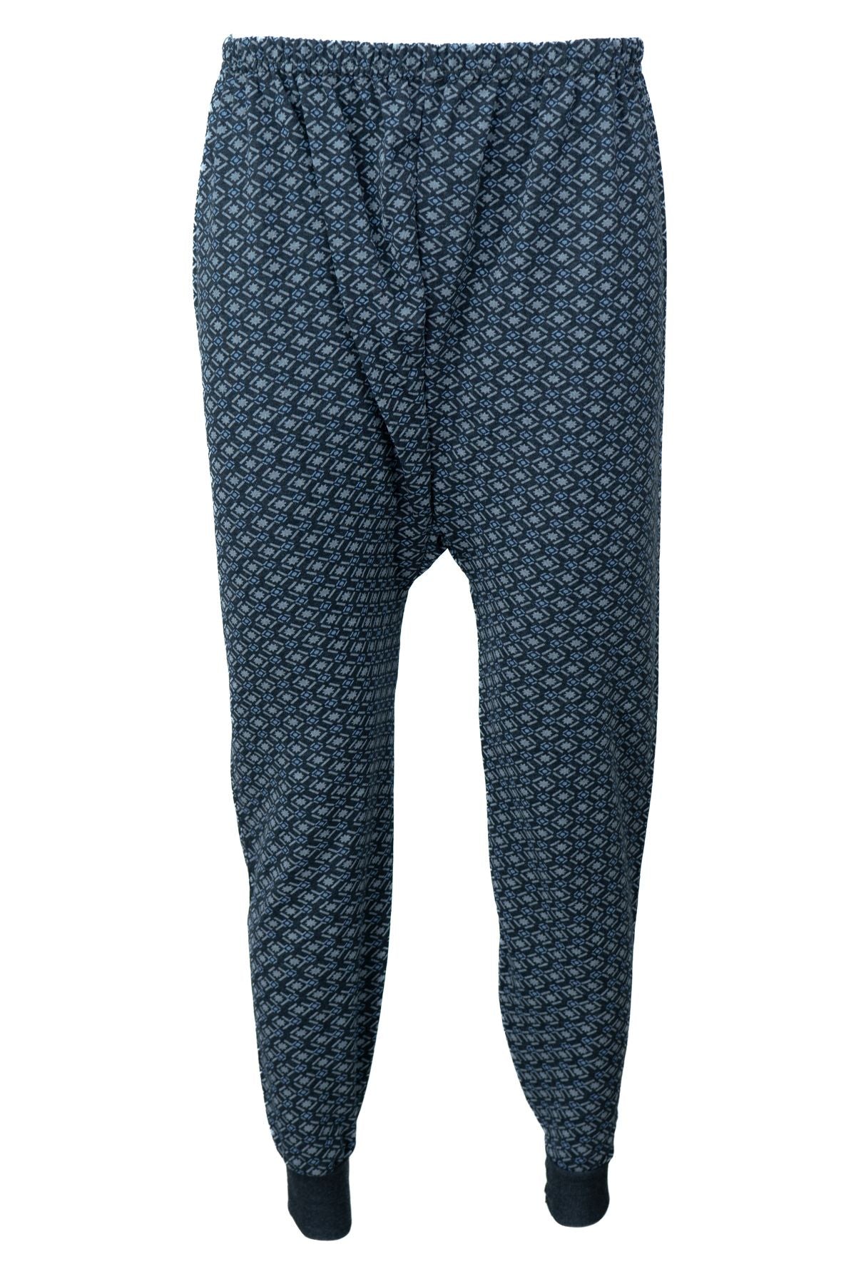 Erkek Kışlık içik Pijama Pamuklu Kalın içi Miflonlu Desenli PaçasıLastikli Sıcak Tutar Rahat